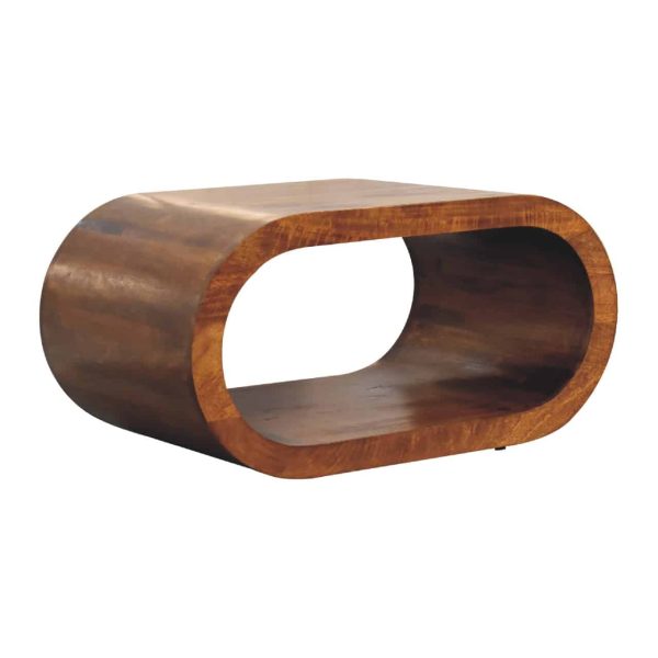 Oval Shaped Oak Coffee Table 3